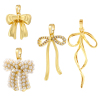 Imagen de 1 Unidad Latón Ropa Colgantes Charms Bowknot Multicolor 3D
