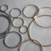Picture of Brass Frame Geometric Connectors Charms Pendants Round Multicolor Hollow