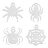 Picture of Vacuum Plating 201 Stainless Steel Simple Charms Multicolor Halloween Spider Animal Hollow