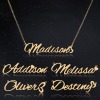 Picture of 304 Stainless Steel Customized Name Personalized Letter Connector Charm Pendant