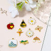 Picture of Vacuum Plating 304 Stainless Steel Charms Gold Plated Enamel