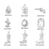 Picture of Brass West Cowboy Charm Pendant Multicolor Boots Clear Cubic Zirconia