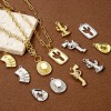 Picture of Brass West Cowboy Charm Pendant Multicolor Boots Clear Cubic Zirconia