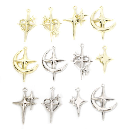 Zinc Based Alloy Galaxy Charms Star