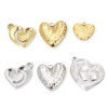 Picture of Vacuum Plating 304 Stainless Steel Valentine's Day Charms Multicolor Heart