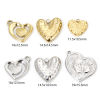 Picture of Vacuum Plating 304 Stainless Steel Valentine's Day Charms Multicolor Heart