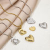 Picture of Vacuum Plating 304 Stainless Steel Valentine's Day Charms Multicolor Heart