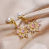 Picture of Eco-friendly Brass Christmas Charms Wholesale Real Gold Plated Christmas Snowflake Multicolor Rhinestone Clear Cubic Zirconia 20.5mm x 16mm