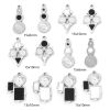 Picture of 304 Stainless Steel & Natural Shell Charms Silver Tone Geometric