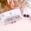 Picture of 304 Stainless Steel Ear Post Stud Earrings Set Silver Tone Christmas