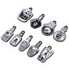 Picture of Zinc Based Alloy Halloween Charms Black Multicolor Bottle Enamel