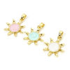 Picture of 2 PCs Brass Galaxy Charm Pendant Real Gold Plated Pearlized Sun Enamel 25mm x 18mm