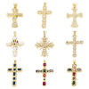 Picture of Eco-friendly Brass Religious Pendants 18K Real Gold Plated Cross