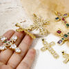 Picture of Eco-friendly Brass Religious Pendants 18K Real Gold Plated Cross