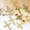 Picture of Eco-friendly Brass Religious Pendants 18K Real Gold Plated Cross