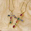 Picture of Eco-friendly Brass Religious Pendants 18K Real Gold Plated Cross