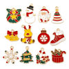 Picture of Zinc Based Alloy Christmas Charms Gold Plated Multicolor Enamel