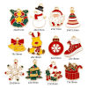 Picture of Zinc Based Alloy Christmas Charms Gold Plated Multicolor Enamel