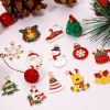 Picture of Zinc Based Alloy Christmas Charms Gold Plated Multicolor Enamel
