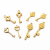Picture of 304 Stainless Steel Charms Multicolor Key Heart
