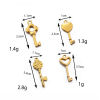 Picture of 304 Stainless Steel Charms Multicolor Key Heart