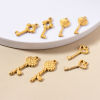 Picture of 304 Stainless Steel Charms Multicolor Key Heart