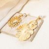 Image de 1 Pièce Pendentifs en Laiton Plaqué Or 18K Texture