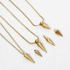 Picture of Eco-friendly Vacuum Plating 304 Stainless Steel Geometric Charms Multicolor Cone 3D