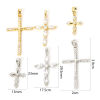 Picture of Brass Religious Charms Multicolor Cross Clear Cubic Zirconia