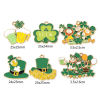 Picture of Zinc Based Alloy St Patrick's Day Pendants Gold Plated Multicolor Enamel
