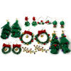 Image de 1 Paire Boucles d'Oreilles Noël en Alliage de Zinc Multicolore 3D