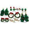 Image de 1 Paire Boucles d'Oreilles Noël en Alliage de Zinc Multicolore 3D