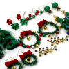 Image de 1 Paire Boucles d'Oreilles Noël en Alliage de Zinc Multicolore 3D