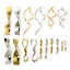 304 Stainless Steel Pendants Twist Rectangle