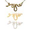 Picture of Brass Pendants Wholesale Multicolor Snake Animal 3D 3.9cm x 1.7cm