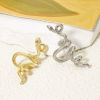 Picture of Brass Pendants Wholesale Multicolor Snake Animal 3D 3.9cm x 1.7cm