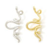 Picture of Brass Pendants Wholesale Multicolor Snake Animal 3D 3.9cm x 1.7cm