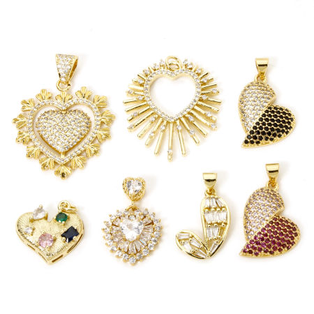 Valentine's Day Charms 18K Gold Plated Heart