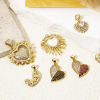 Picture of Valentine's Day Charms 18K Gold Plated Heart