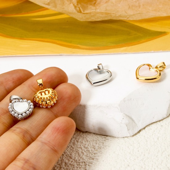 Imagen de 2 Unidades día de San Valentín Colgantes Charms Corazón Multicolor