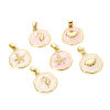 Picture of Brass Charm Pendant Real Gold Plated Irregular Enamel 22mm x 15mm