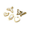 Picture of Eco-friendly PVD Vacuum Plating 304 Stainless Steel & Natural Shell Charms 14K Real Gold Plated Butterfly Animal Heart