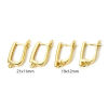 Изображение 1 Пара Латунь Серьги 18K позолоченный U форма С петлей