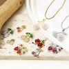 Image de 1 Pièce Breloques en Laiton Multicolore Cerise