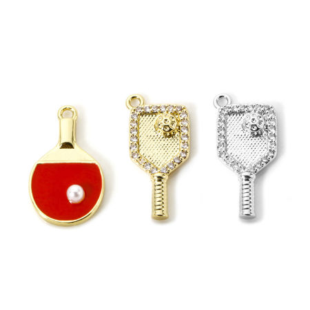 Messing Sport Charms Schläger