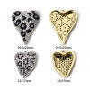 Picture of Brass Valentine's Day Charms Multicolor Heart Leopard Print Micro Pave