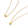 Picture of Eco-friendly PVD Vacuum Plating Stylish 18K Gold Plated 304 Stainless Steel Link Cable Chain Geometric Double-sided Polishing Pendant Charm Necklace For Women Gift 45cm(17.7") + 5cm(2") long