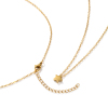 Picture of Eco-friendly PVD Vacuum Plating Stylish 18K Gold Plated 304 Stainless Steel Link Cable Chain Geometric Double-sided Polishing Pendant Charm Necklace For Women Gift 45cm(17.7") + 5cm(2") long