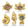 Picture of Eco-friendly PVD Vacuum Plating 304 Stainless Steel & Natural Shell Ocean Jewelry Charms 18K Real Gold Plated