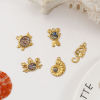 Picture of Eco-friendly PVD Vacuum Plating 304 Stainless Steel & Natural Shell Ocean Jewelry Charms 18K Real Gold Plated